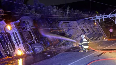 Hatay’da tır devrildi: 1 yaralı