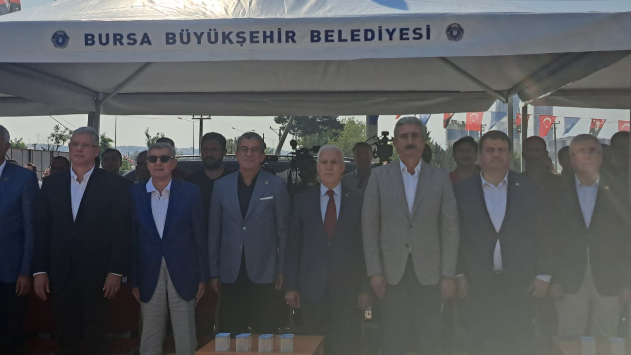 Mudanya Yolu Geçit Köprüsü ve Bademli Kavşağı'nın temeli atıldı