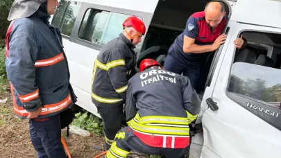 Ordu'da servis kazası: 15 yaralı