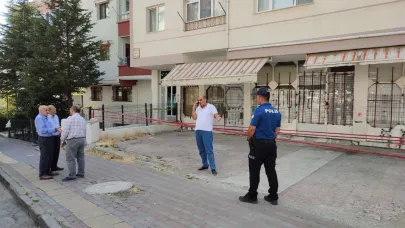 Ankara'da kolonları kırılan bina tahliye edildi