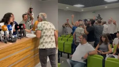 Mimarlar Odası'nda gergin toplantı: Bursasporlu taraftarlar istifa çağrısı yaptı!