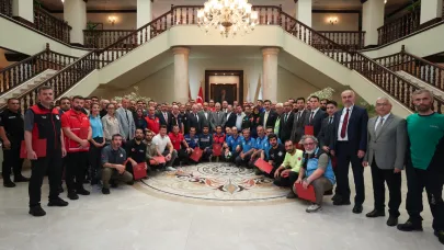 Vali Ayyıldız'dan kahramanlara teşekkür belgesi