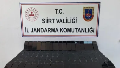 Siirt’te 10 milyon lira değerinde kaçak cep telefonu ele geçirildi