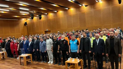 Bozbey'den arama kurtarma ekiplerine teşekkür belgesi