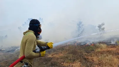 Bolu'da orman yangınına müdahale sürüyor