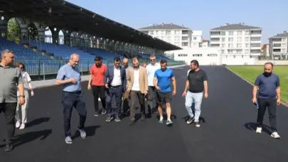 Kütahya'da spor altyapı çalışmaları sürüyor