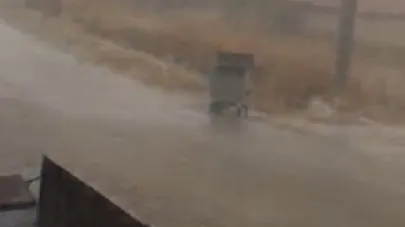 Seyitgazi'de ağustos ayında sağanak yağış