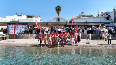 Bodrum’da sağlık için kulaç attılar