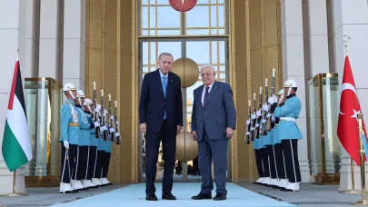 Cumhurbaşkanı Erdoğan, Filistin Devlet Başkanı Abbas ile görüştü