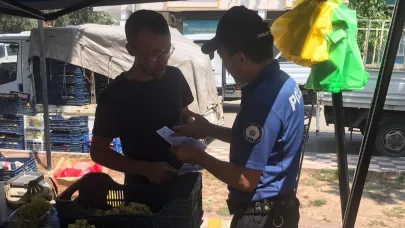 Karacabey'de polis dolandırıcılığa karşı broşür dağıttı