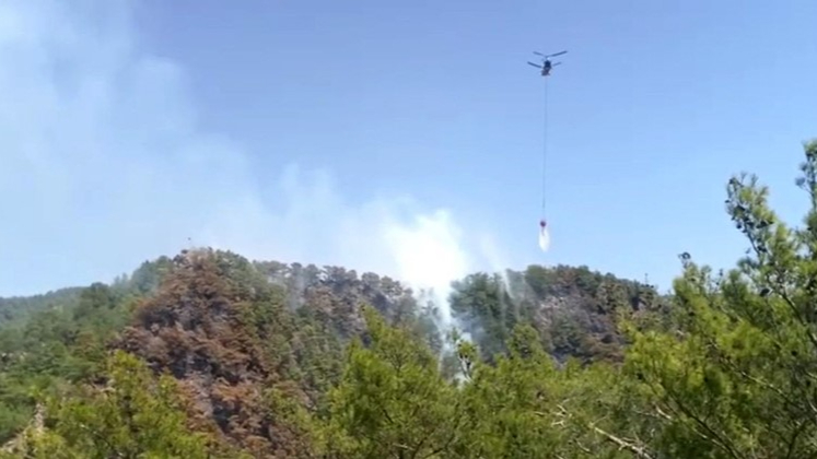 Anamur'daki orman yangını kontrol altına alındı