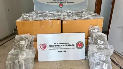 Mersin Limanı'nda 587 kilogram esrar ele geçirildi