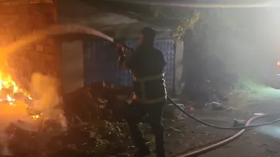 Kırıkkale'de ağaçlık alanda yangın