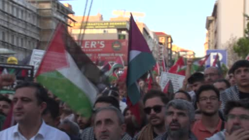 Ankara’da Filistin'e destek yürüyüşü