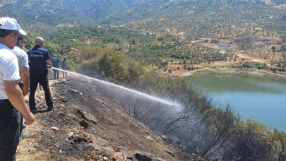 Dumanı gören bölgeye koştu, yangın kısa sürede söndürüldü