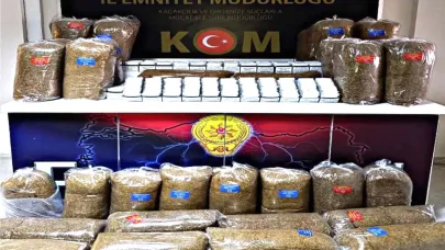 Erzincan’da 480 paket kaçak tütün ele geçirildi