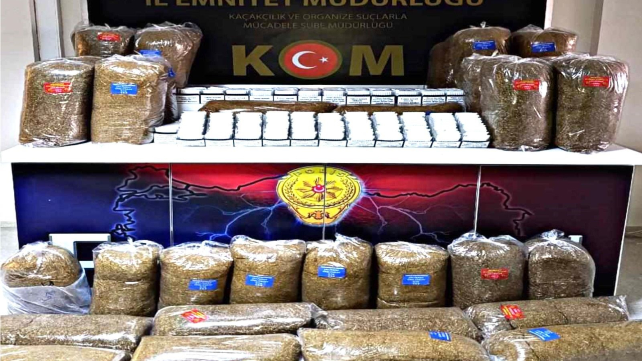 Erzincan’da 480 paket kaçak tütün ele geçirildi