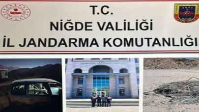 Niğde'de suçlulara geçit yok: Kablo hırsızları yakalandı