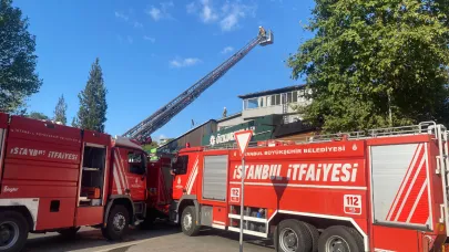 Beykoz’da çatı katında çıkan yangın korkuttu