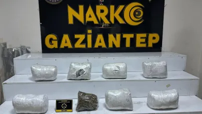 Gaziantep’te şok baskın: Bavul içinde 7 kilo uyuşturucu çıktı!