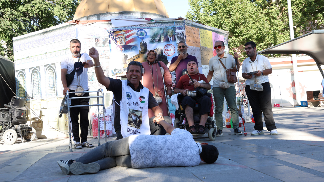 Özel bireylerden "Gazze" için anlamlı etkinlik