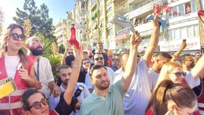 Aydın'da 'topuklu' eylem