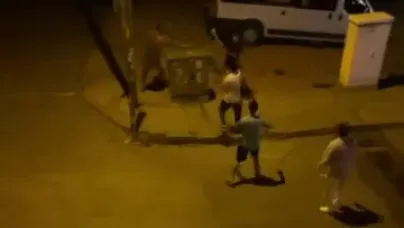 Bursa'da kavga ettiği kişiye kaldırım taşıyla saldırdı!
