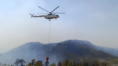 Mersin'deki orman yangını 3'üncü gününde