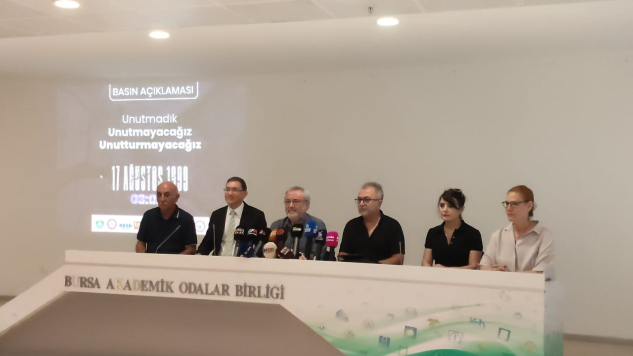 17 Ağustos’un 26. yıl dönümünde Bursa’da anma töreni!