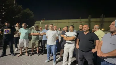 Gemlik'te liman sahasında iş durdu! Liman İş Sendikası grevde