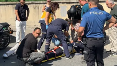 Motosiklet çekiciye çarptı: 2 yaralı
