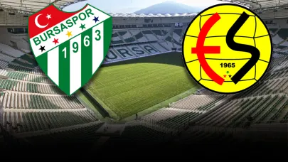 Bursaspor Eskişehirspor maçının ilk yarısı 1-1 sonuçlandı