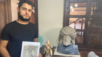 Yenişehir'de genç sanatçıdan tarihi çalışma