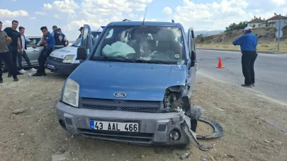 Kütahya'da trafik kazası: 2 yaralı