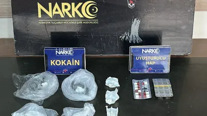 Buzdolabına saklanan kokain ele geçirildi!