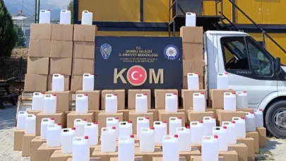 Denizlide operasyon: 2 Bin litre kaçak alkol ele geçirildi