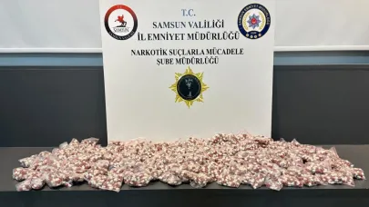 Samsun'da 11 bin 300 adet sentetik ecza ele geçirildi!