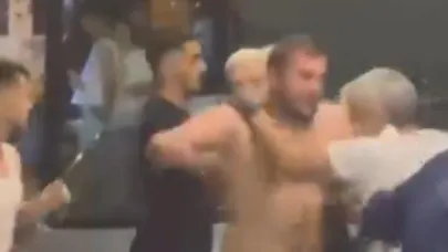 Esnaf kavgasında sandalyeler havada uçuştu
