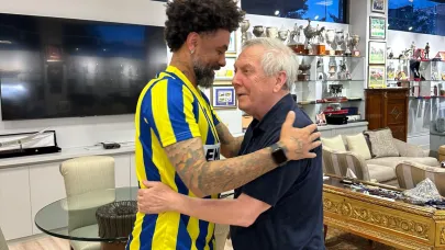 Cristian Baroni, Aziz Yıldırım'ı ofisinde ziyaret etti