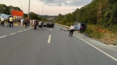 Tofaş otomobil jandarma aracına çarptı: 1 ağır yaralı