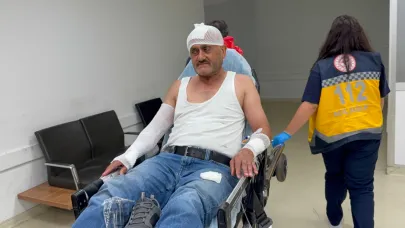 Tüp patladı, alevler içinde dereye atlayarak kurtuldu