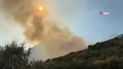 Muğla'daki yangını söndürme çalışmaları aralıksız sürüyor
