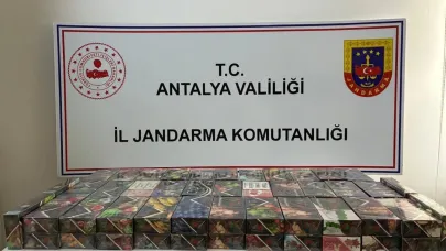 Antalya'da 22 kilo kaçak nargile tütünü tespit edildi