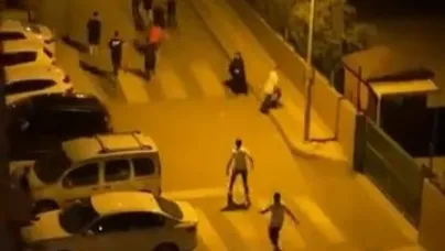 Gençler arasında tekmeli tokatlı kavga