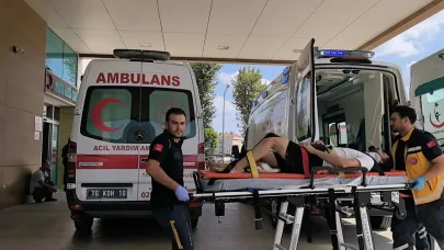 İnşaatta kaza: 50 kiloluk kova işçinin üzerine düştü