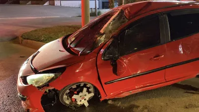 İnegöl'de otomobil takla attı: 1 yaralı
