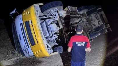 Siirt'te vinç devrildi: 1 yaralı