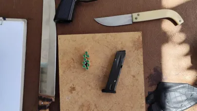 Sosyal medyada silah paylaşan 16 yaşındaki genç yakalandı