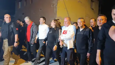 Özgür Özel Zafer Yolu Yürüyüşü'ne katıldı