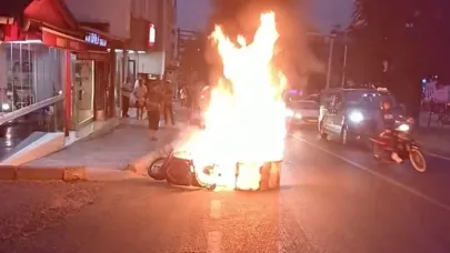 Motor seyir halindeyken alev topuna döndü